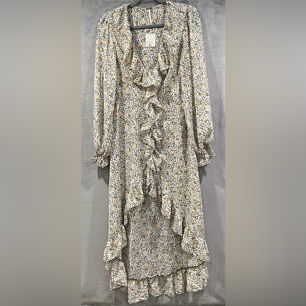 Free People Gigi Antique Combo Floral Printed Maxi Dress Women’s Size Small NWT - Picture 2 of 12